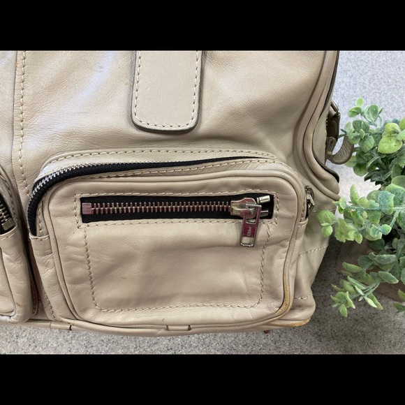 CHLOE BETTY BAG Dove GRAY AS IS Large leather satchel, spot, missing coin purse - Picture 12 of 15